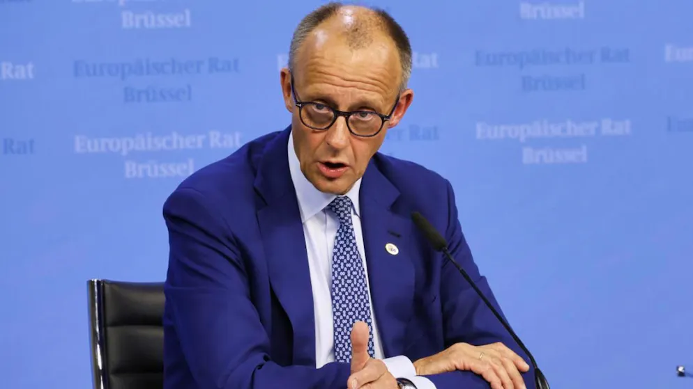 Le gouvernement allemand va augmenter le salaire minimum légal dans le pays en 2026 et 2027. Ici, le chancelier allemand Friedrich Merz. (archive)
