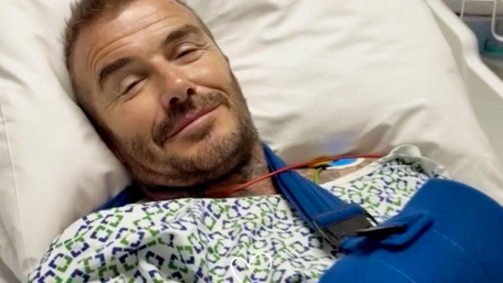 Oltre 20 anni dopo. David Beckham ha dovuto andare sotto i ferri per un infortunio del 2003
