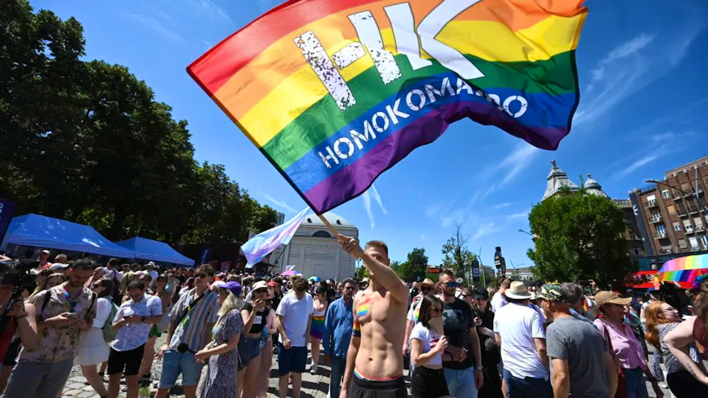 A Budapest, Orban défié par une marche des fiertés record - Gallery. Près de 200'000 personnes, selon les organisateurs,  ont défilé samedi à Budapest pour la marche des fiertés, interdite par Viktor Orban.