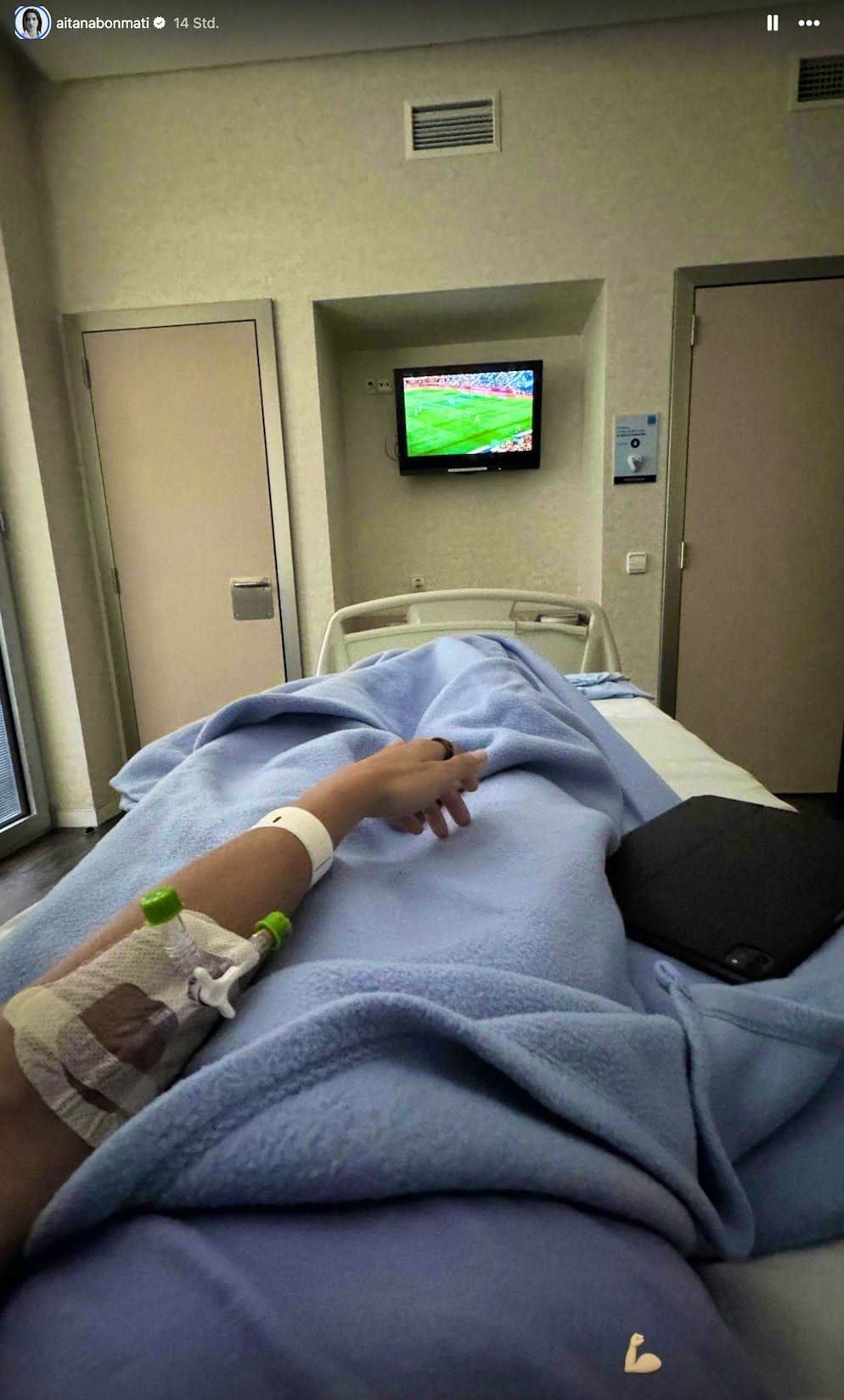 Aitana Bonmati is currently in hospital with an inflammation of the meninges.