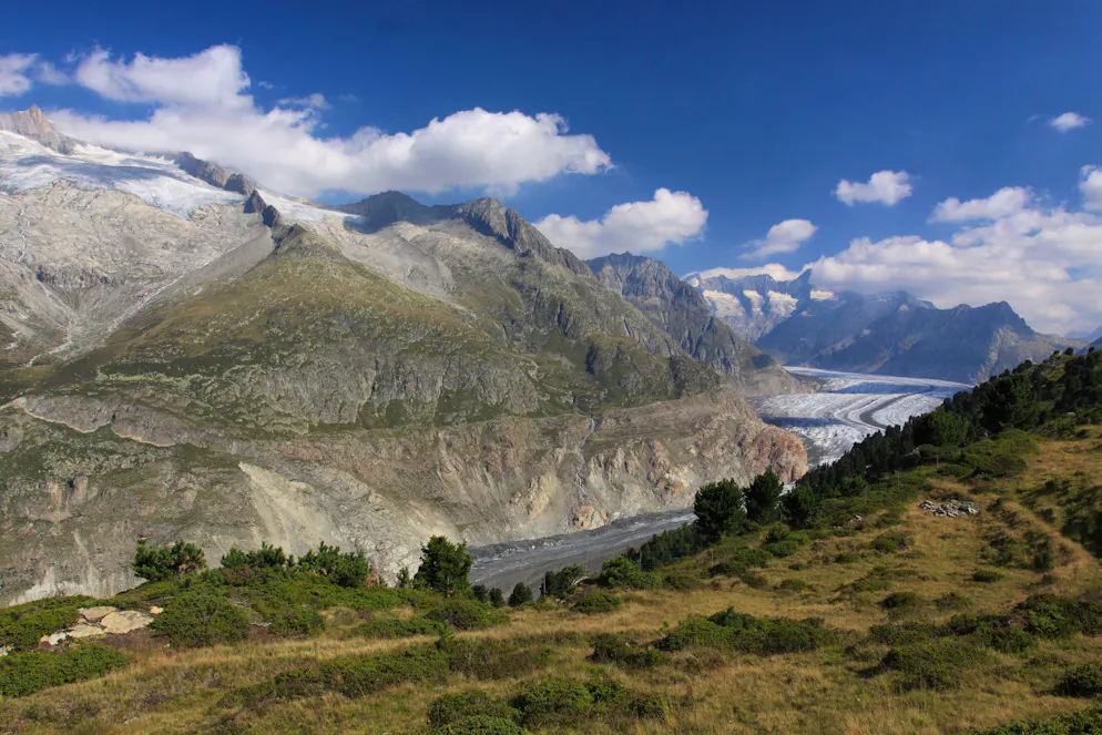 Le glacier d’Oberaletsch, en Valais.