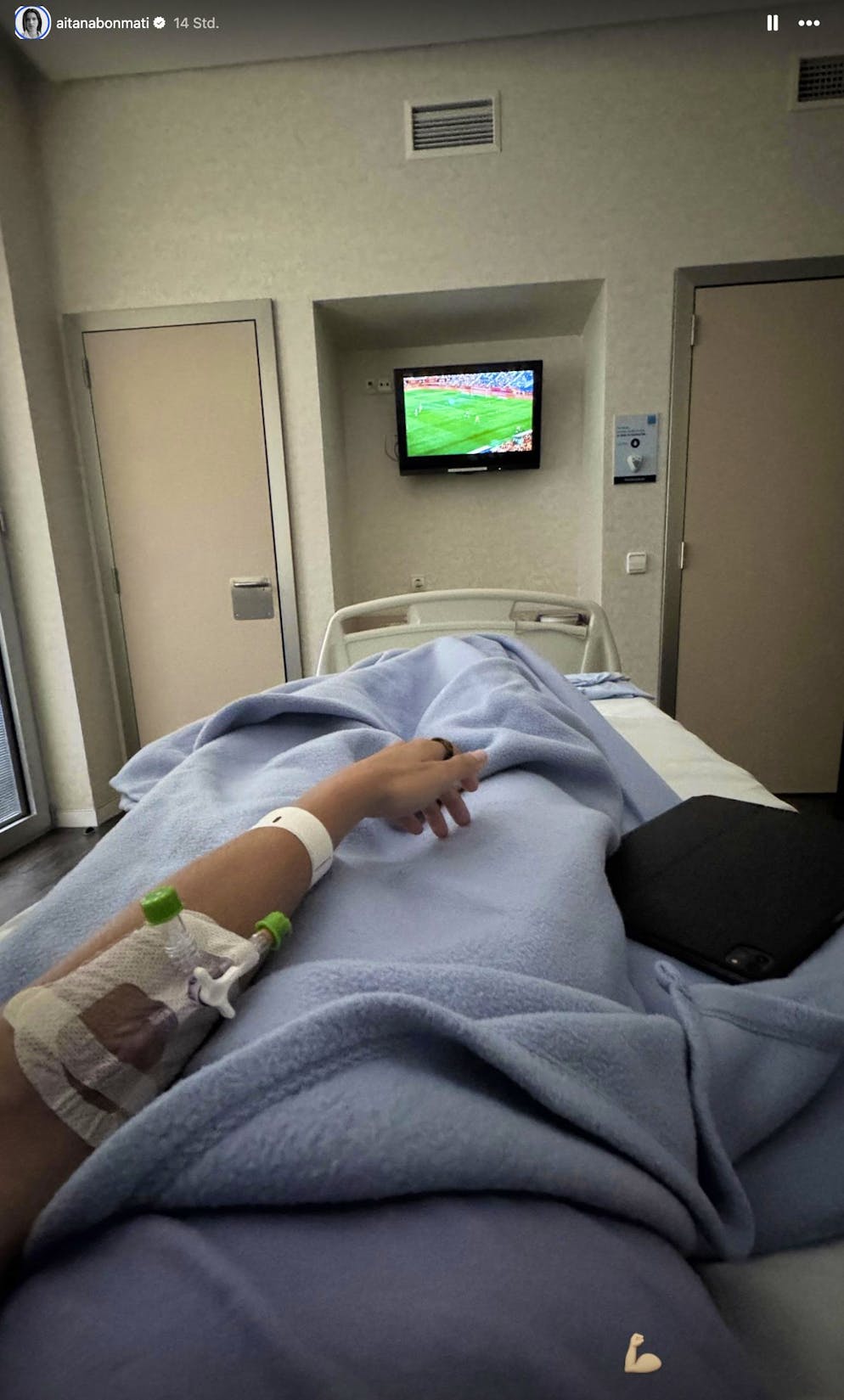 Aitana Bonmati liegt aktuell mit einer Entzündung der Hirnhaut im Spital.