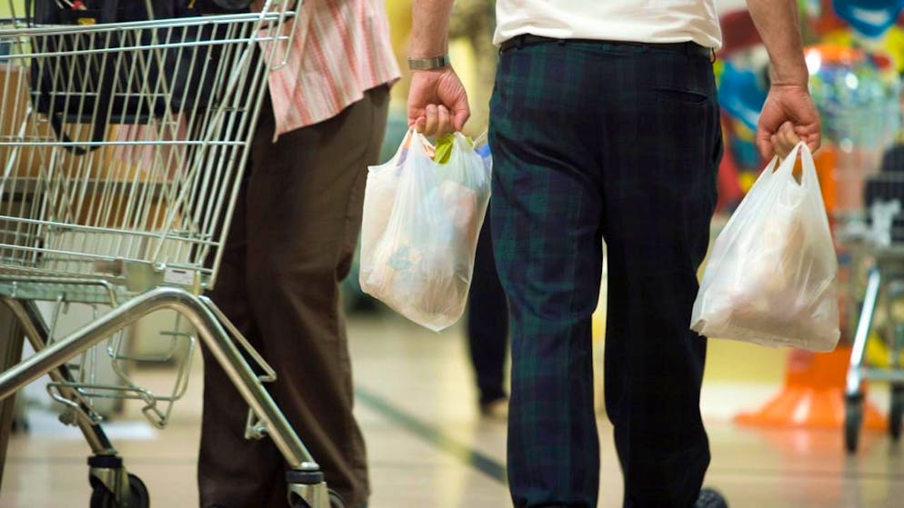 L'utilisation de sacs plastique pour aller faire ses courses est devenue beaucoup plus rare (image symbolique).