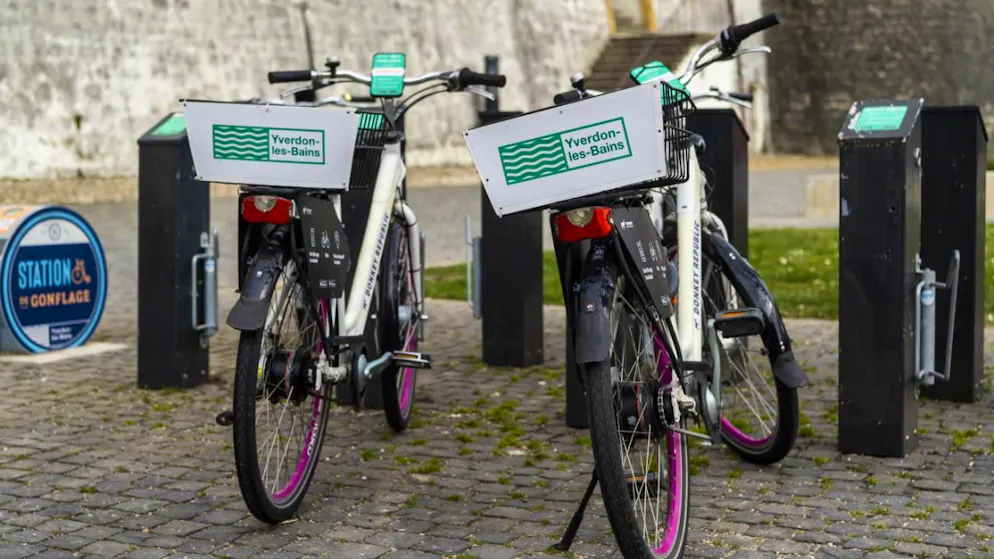 A Yverdon-les-Bains, les vélos en libre-service faisaient partie de l'offre d'alternatives à la voiture (illustration).