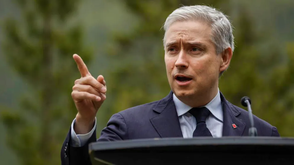 Il ministro delle Finanze canadese Francois-Philippe Champagne (foto d'archivio)