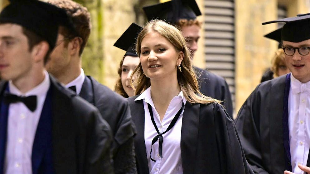 As planned, the Belgian Crown Princess Elisabeth would complete her Master's degree in May 2026 if US President Donald Trump does not put a spoke in her wheel.