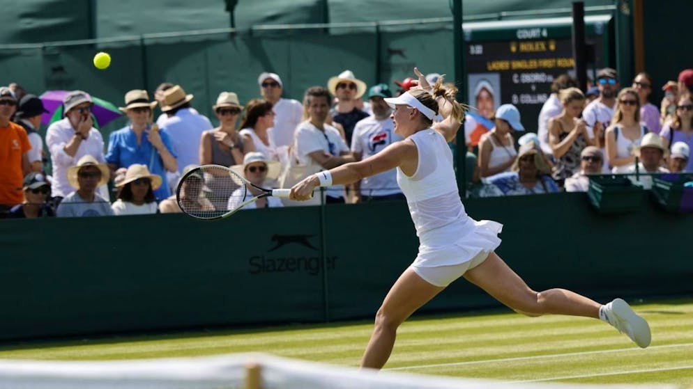 Elegant, aber am Ende brotlose Kunst: Jil Teichmann scheitert in Wimbledon in der 1. Runde