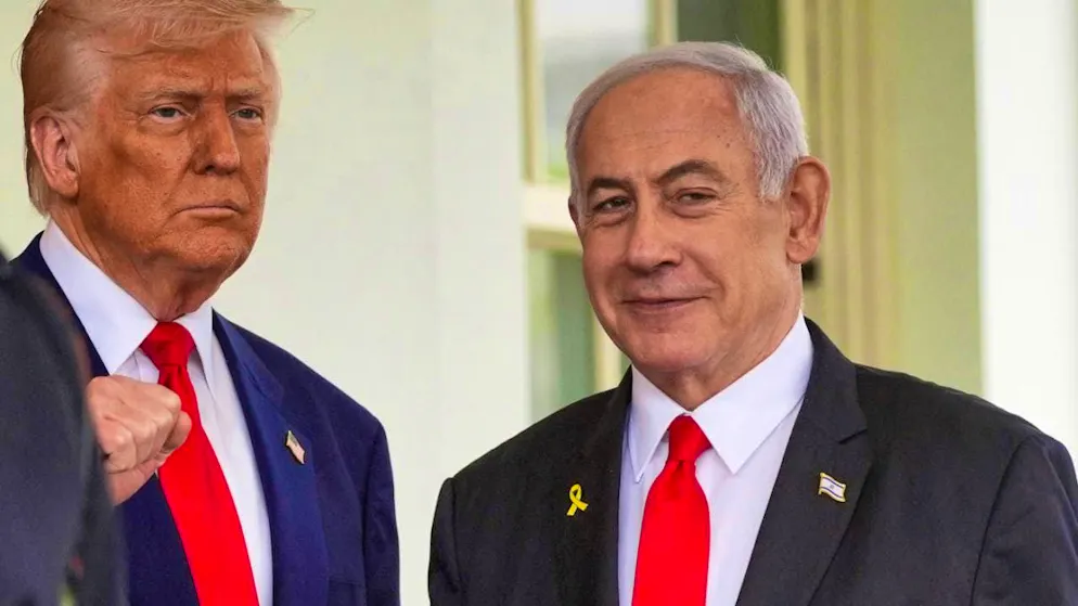 ARCHIVE - US President Donald Trump (l) and Israeli Prime Minister Benjamin Netanyahu at the White House. Photo: Evan Vucci/AP/dpa