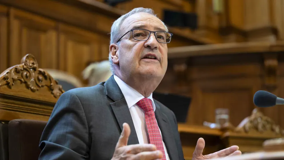 Bundesrat Wirtschaftsminister Guy Parmelin will falls nötig auch kurzfristig in die USA reisen.