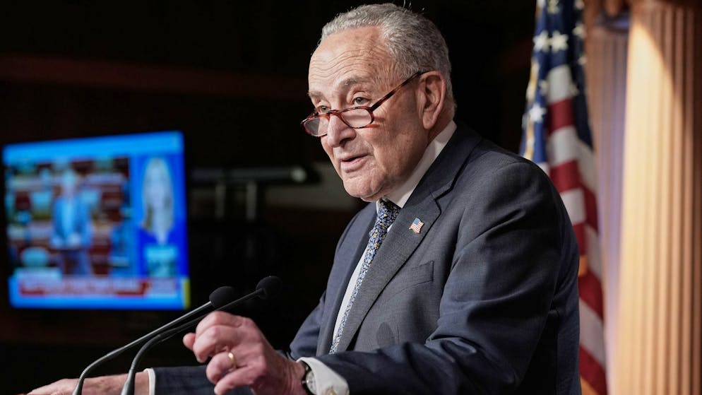 Chuck Schumer wird von den Republikanern kritisiert. (Archivbild)