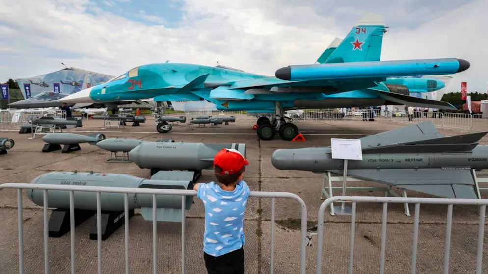 Alla base aerea militare di Borisoglebsk sono stazionati i caccia russi SU-34 (qui nella foto d'archivio), SU-35S e SU-30SM.