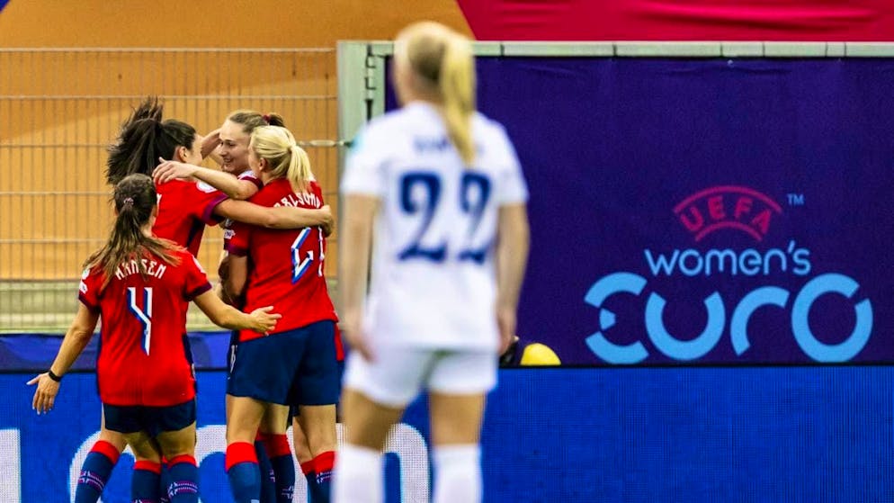 In the end, the favored Norwegians were still able to celebrate victory