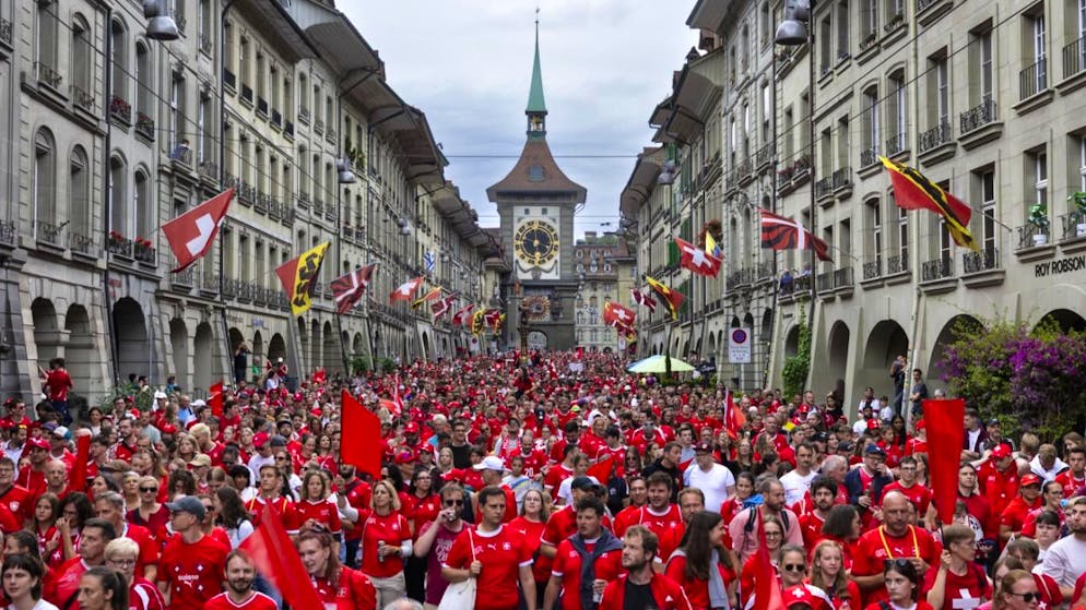 Die Route führte durch die Altstadt zum Bärengraben und von dort den Aargauerstalden hinauf zum Stadion.