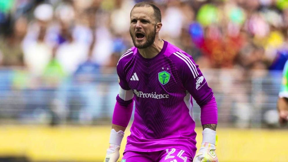 Stefan Frei is knocked out in the game against Columbus, but can later give the all-clear.