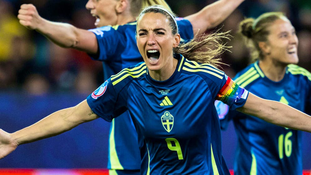 Sweden captain Kosovare Asllani scored and set up a goal against Poland.