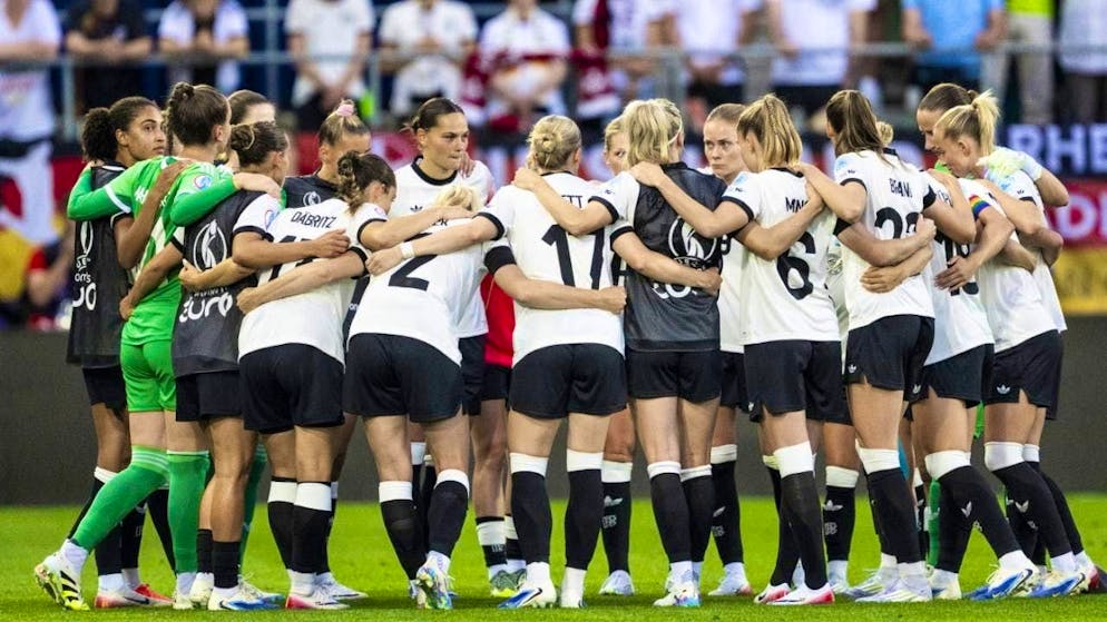 The German national team players prepare for the second group match