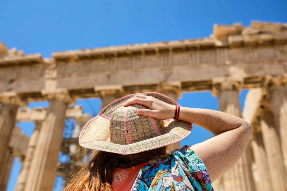 Due to the heat: a visit to the Acropolis is currently only possible to a limited extent.