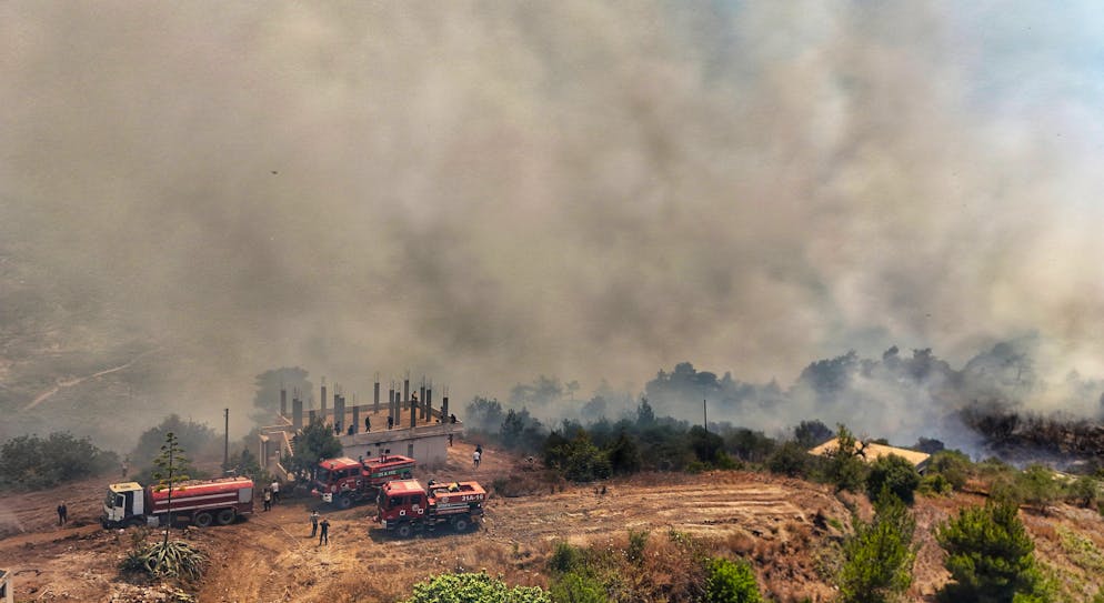 Waldbrände in der Küstenprovinz Latakia am 7. Juli 2025.