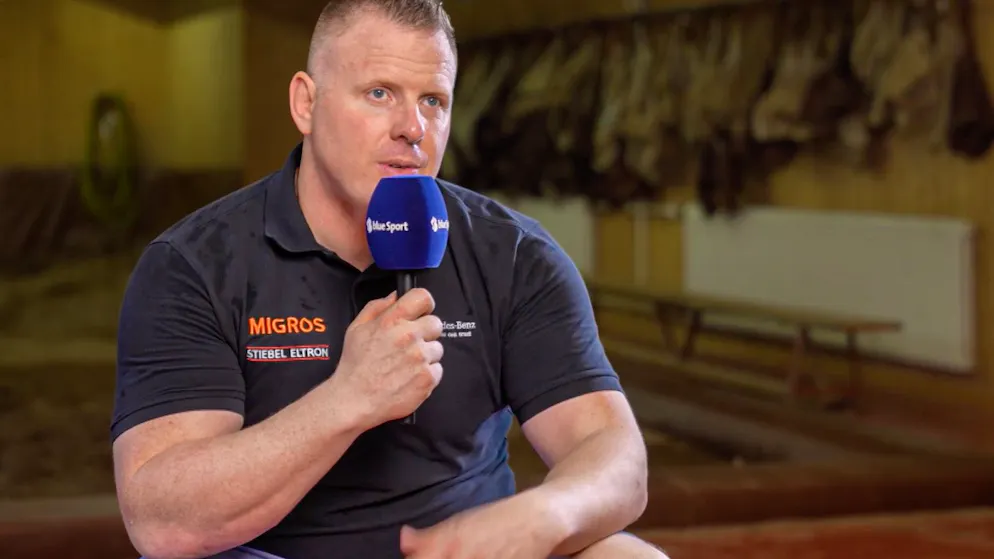 Wrestling king about the ESAF. Matthias Glarner: 