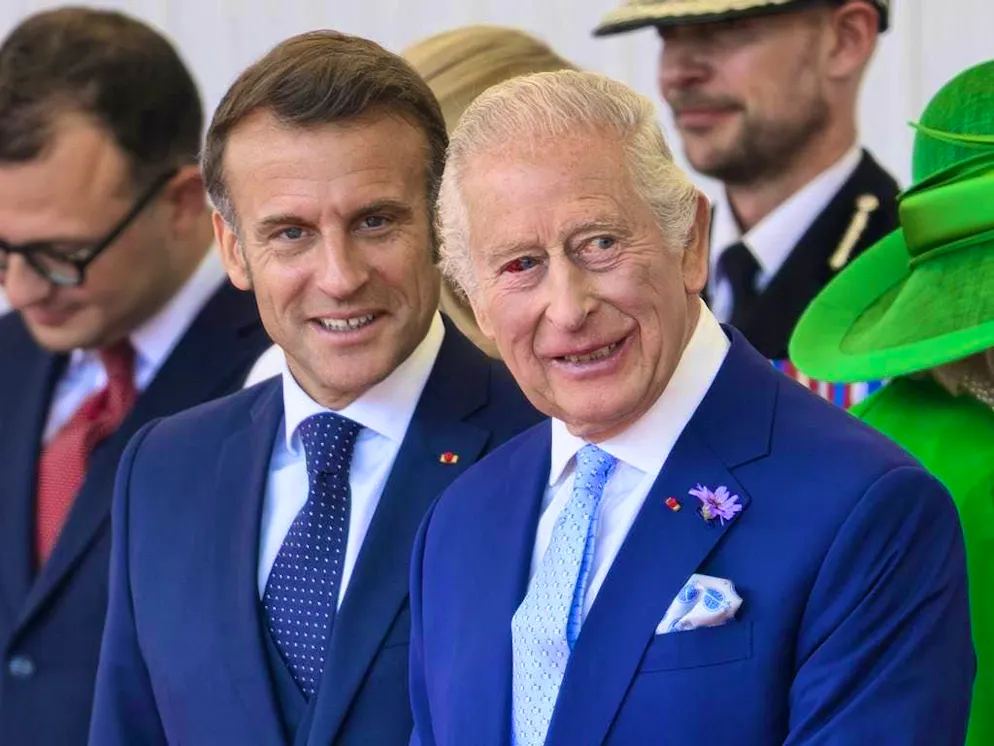 Le roi Charles III avec Emmanuel Macron