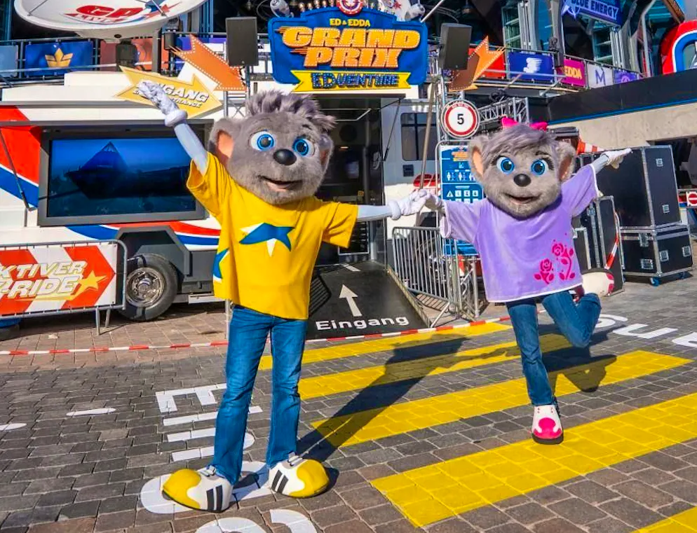 The Europapark mice Ed and Edda with a new look.