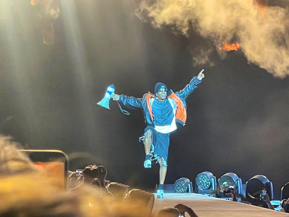 Ist mit Verspätung doch noch aufgetaucht: A$AP Rocky.