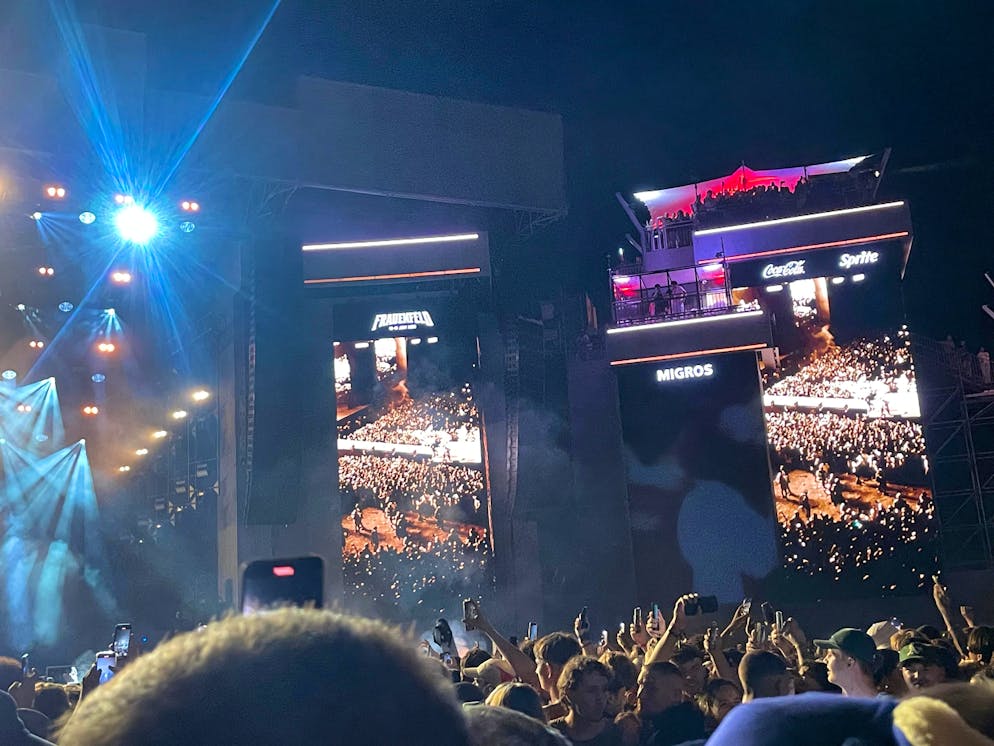 Moshpit während dem Auftritt von A$AP Rocky.