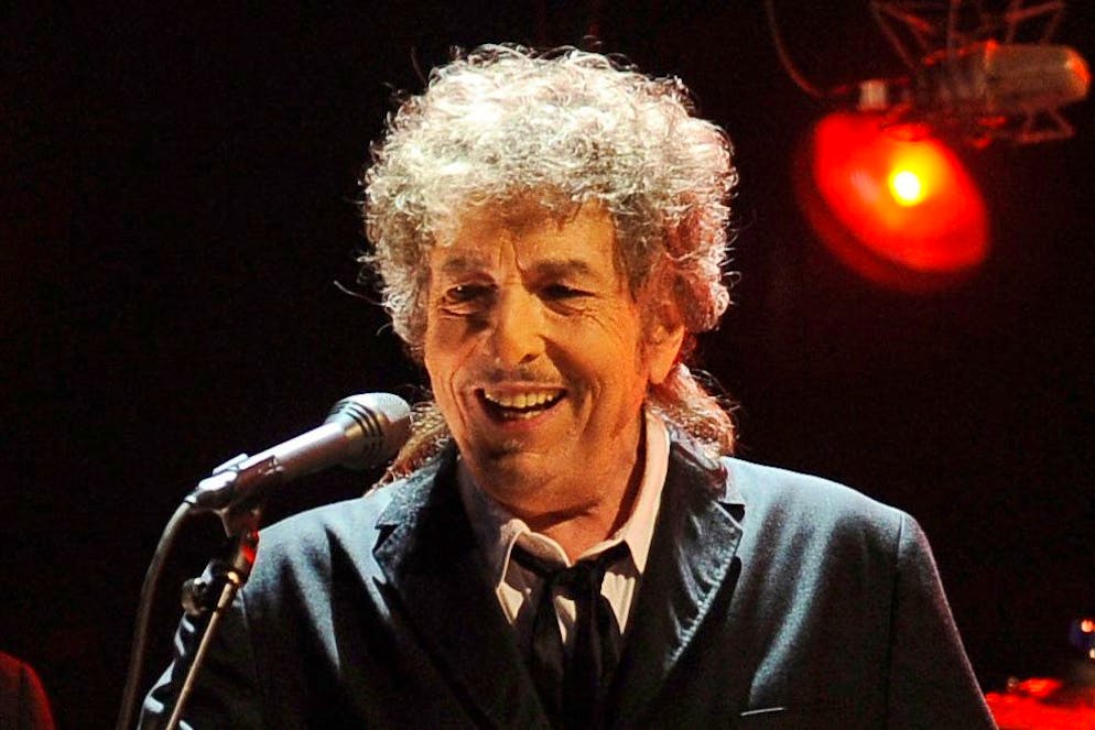 Bob Dylan in un esibizione del 2012 a Los Angeles. 2012.