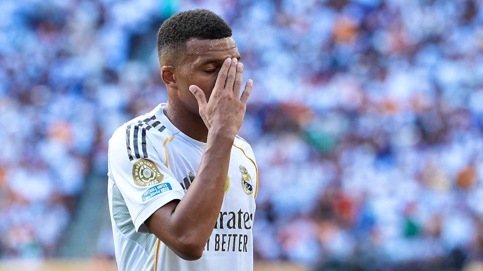 So hat sich Mbappé das Wiedersehen mit seinem Ex-Klub nicht vorgestellt.