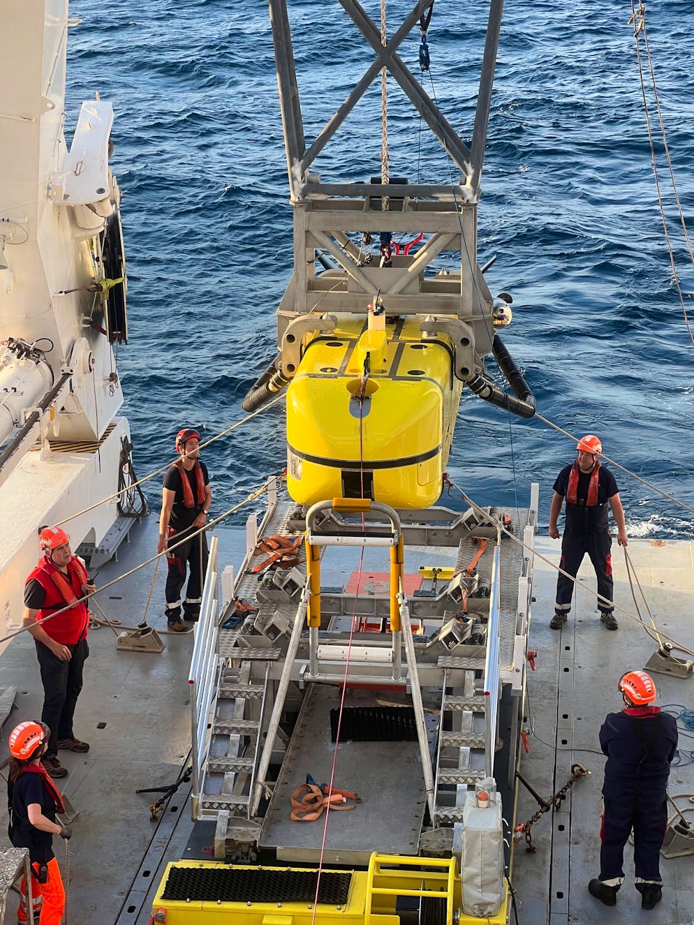 Der Tauchroboter Ulyx, mit dessen Hilfe Fachleute im Nordostatlantik nach Fässern mit Atommüll suchen, die dort vor Jahrzehnten entsorgt wurden.