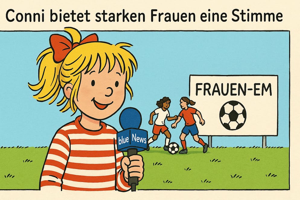 Mit wenigen Klicks lassen sich solche Bilder im Stil der Comicfigur «Conni» generieren.