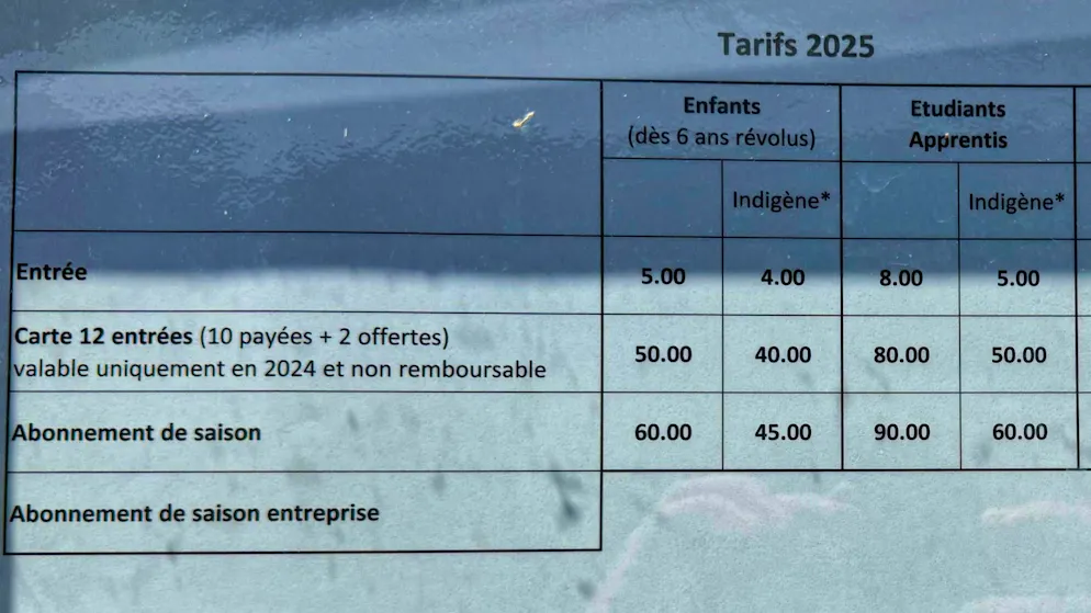 Les adultes non autochtones paient 12 francs à Porrentruy. Les autochtones (en français Indigène) seulement 7,50 francs.