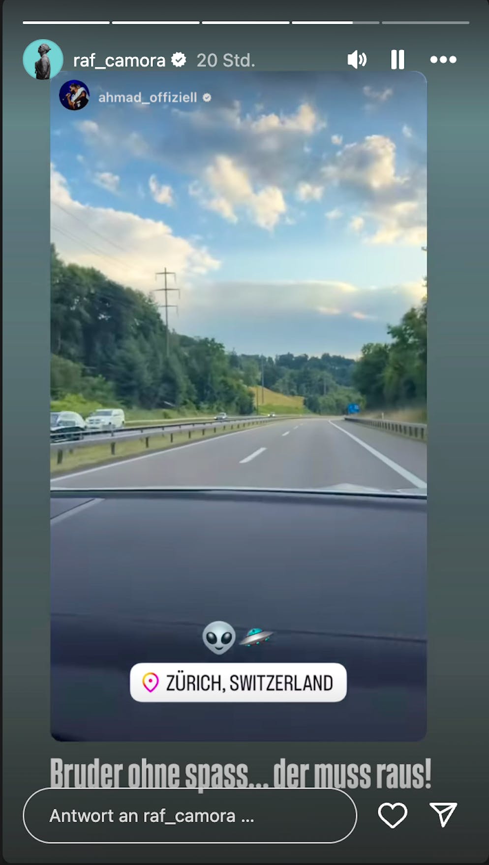 Raf Camora ist unterwegs ans OAF.