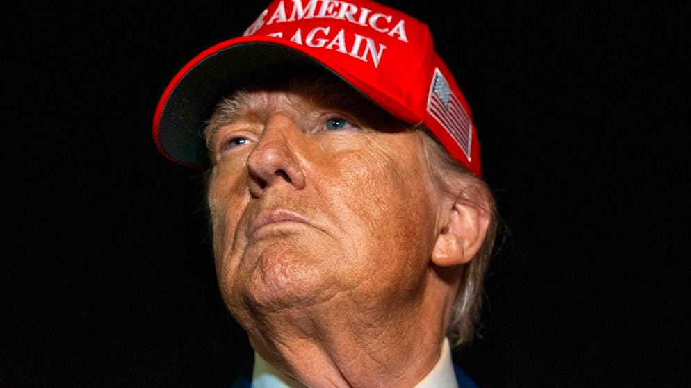 US President Donald Trump announces new tariffs.