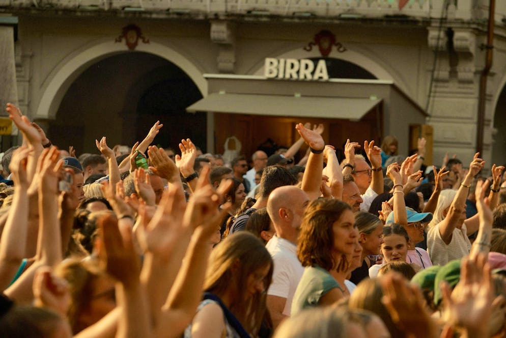 M&S concert venues. The audience in Locarno is in a great mood on Sunday evening.