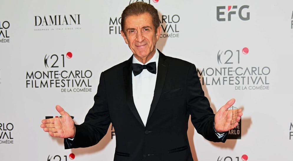 Ezio Greggio sul Red Carpet del 21esimo Film Festival di Montecarlo 