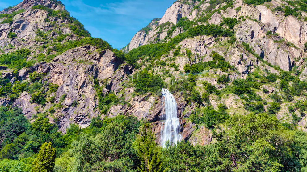 La cascade de la Pissevache se teintera de couleurs à l'occasion de la Fête Nationale (photo d'archives).