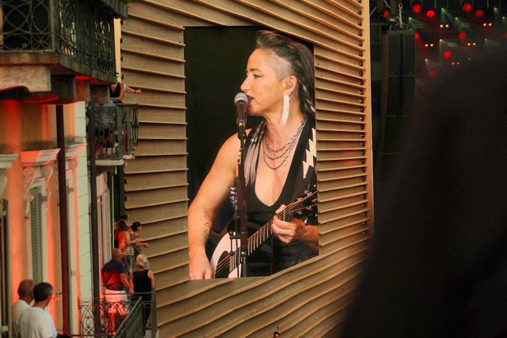 M&S KT Tunstall. No one will be able to beat the place on the balcony so easily...