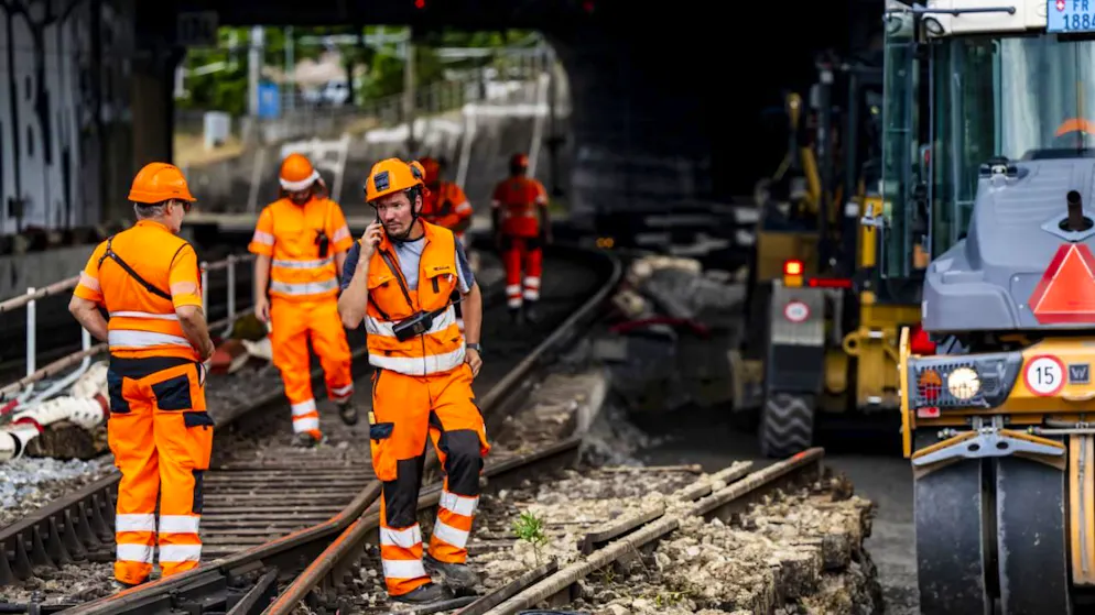 Importanti lavori sono in corso alla stazione di Friburgo.
