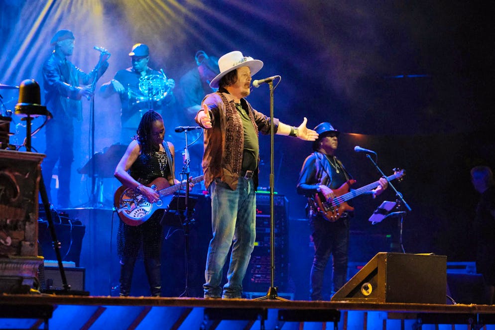 M&S title gallery. Zucchero on the Piazza Grande on Tuesday evening.