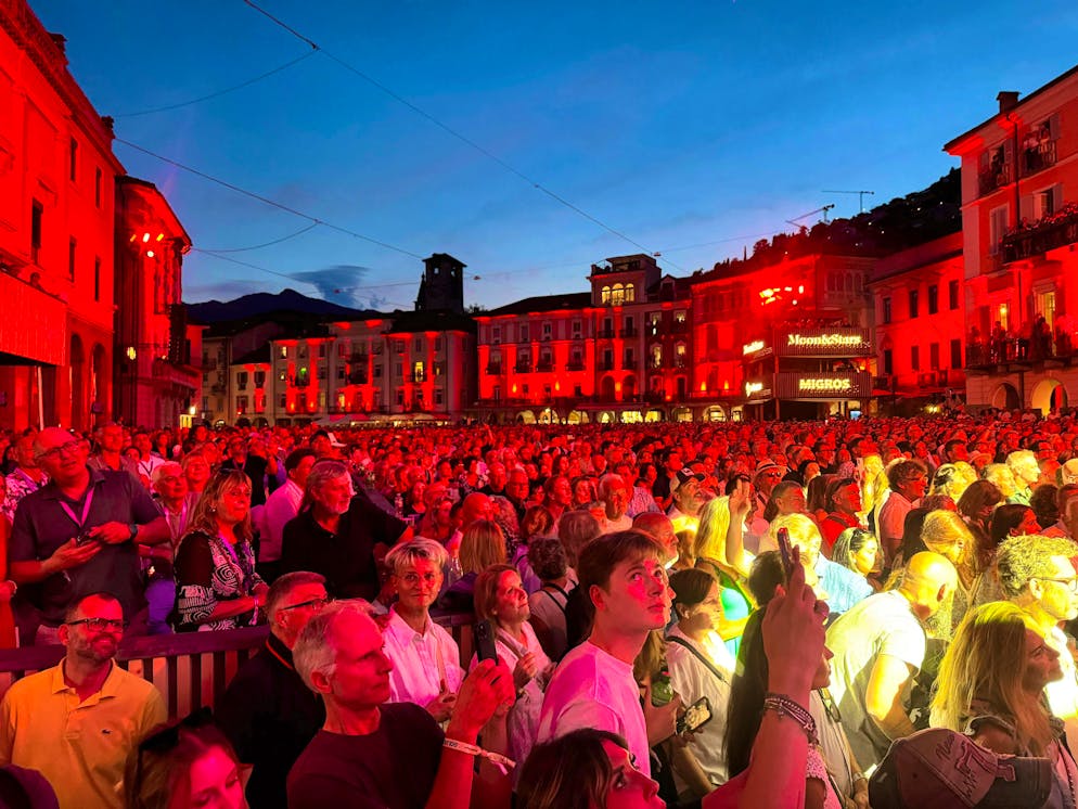 The Piazza Grande is full.