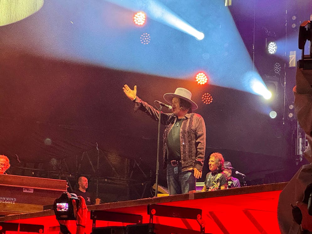 «Der Vater des italienischen Blues», wie ihn einige Fans nennen, auf der Bühne in Locarno.