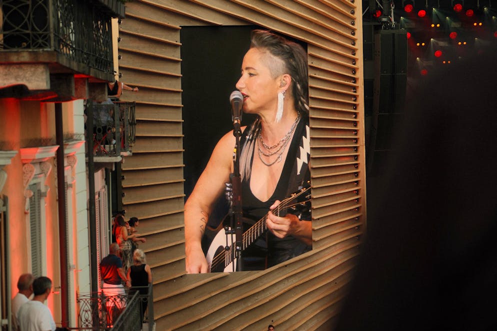 M&S KT Tunstall. Der Platz auf dem Balkon wird wohl keiner so leicht schlagen können..