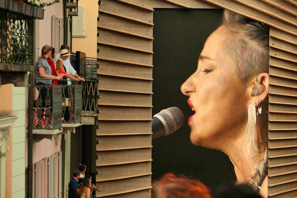 M&S title gallery. KT Tunstall at her concert on the Piazza Grande.