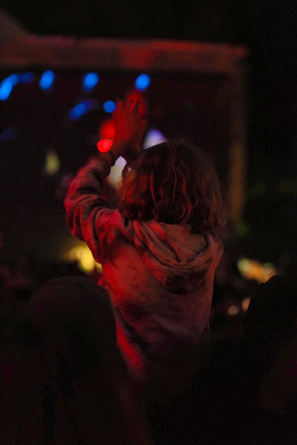 Jule X concert Gurtenfestival. People were clapping and dancing.