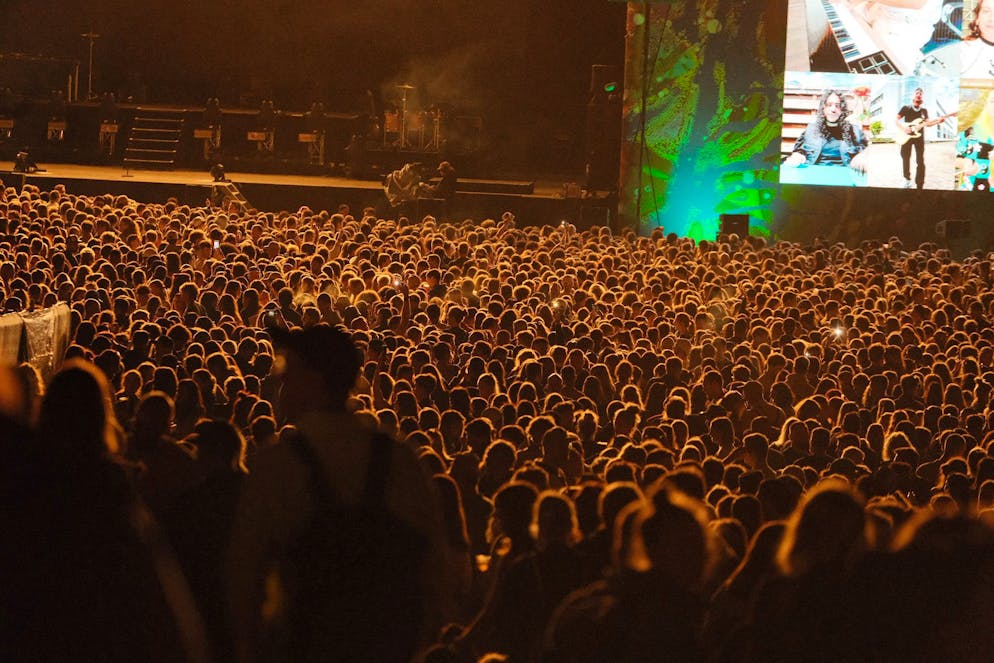 Das Konzert hat noch nicht begonnen – die Leute sind aber ready für Macklemore.