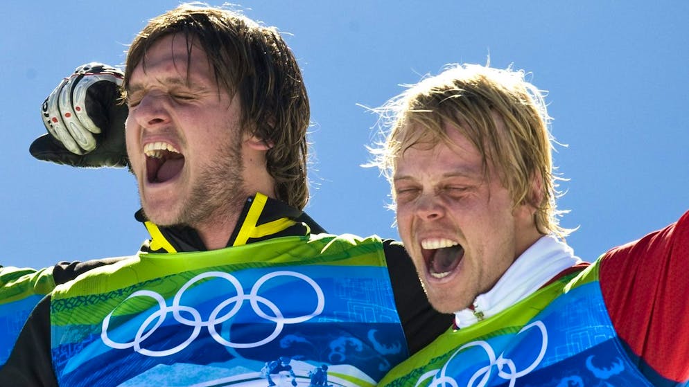 Le Bernois Michael Schmid et Audun Grönvold à Vancouver, en 2010.