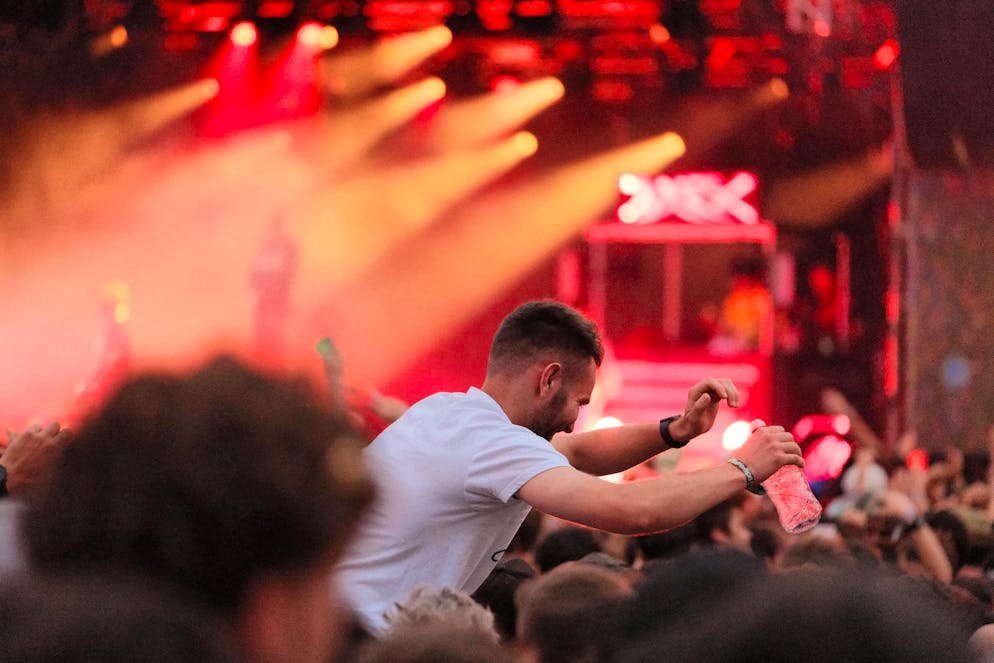 Jule X concert Gurtenfestival. The concert was really packed.