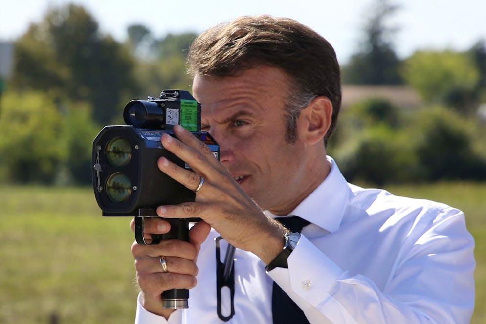 Frankreichs Präsident Emmanuel Macron plant neue Super-Blitzer – als solcher fungierte er auch schon selbst.