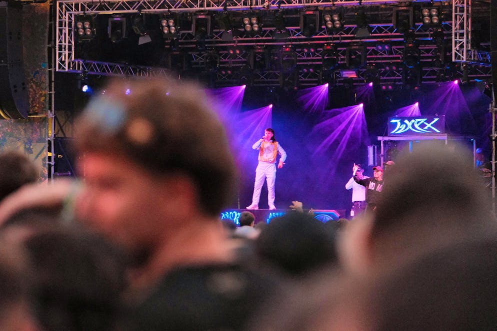 Jule X concert Gurtenfestival. Jule X on the Waldbühne.